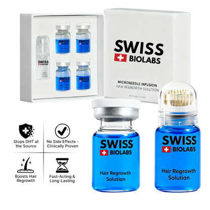 Glow Peptide Infusion – Microneedling Hair Growth Therapy with GHK-Cu & Multi-Peptide Complex